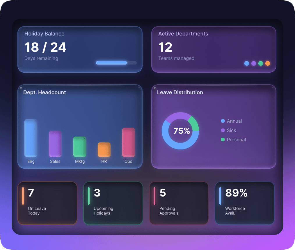 Holiday & Department Management