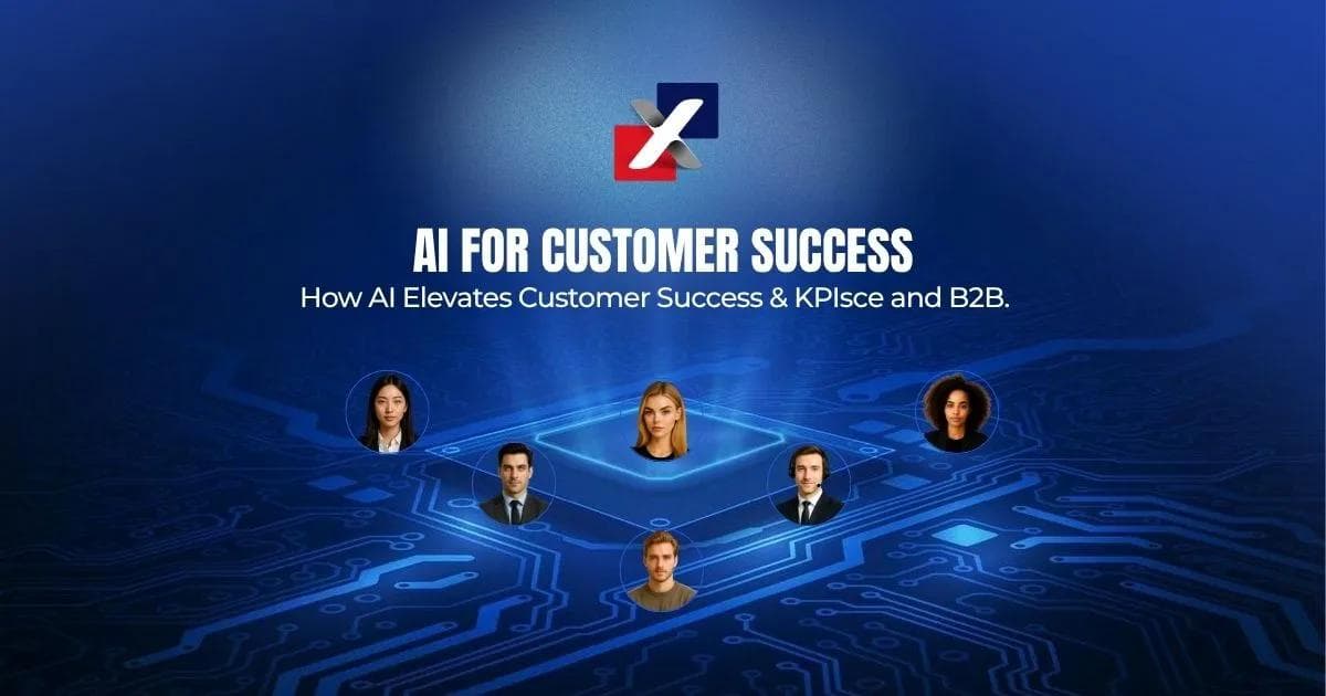 AI customer success dashboard illustration