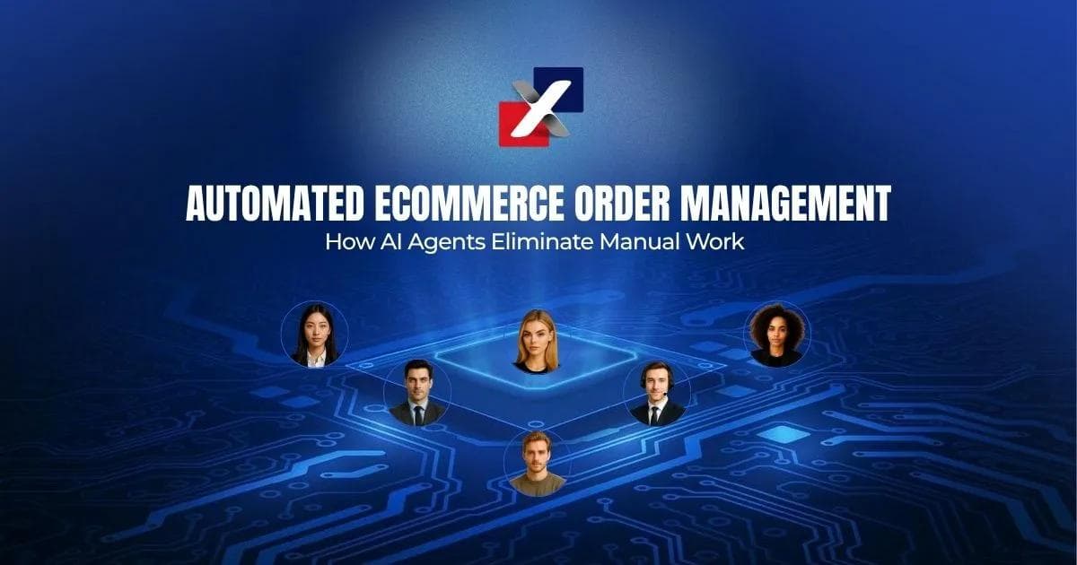 ai powered ecommerce order management illustration