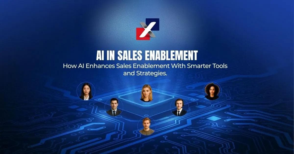 ai sales enablement co pilot illustration