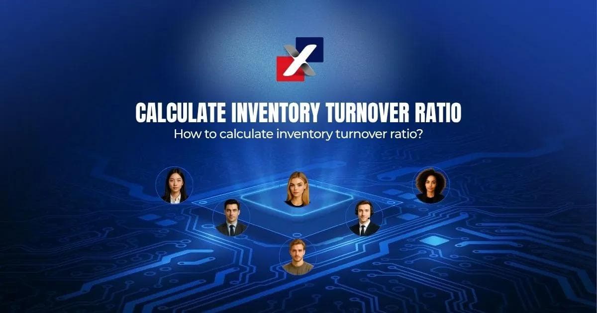 How to calculate inventory turnover ratio — ExactFlow guide banner